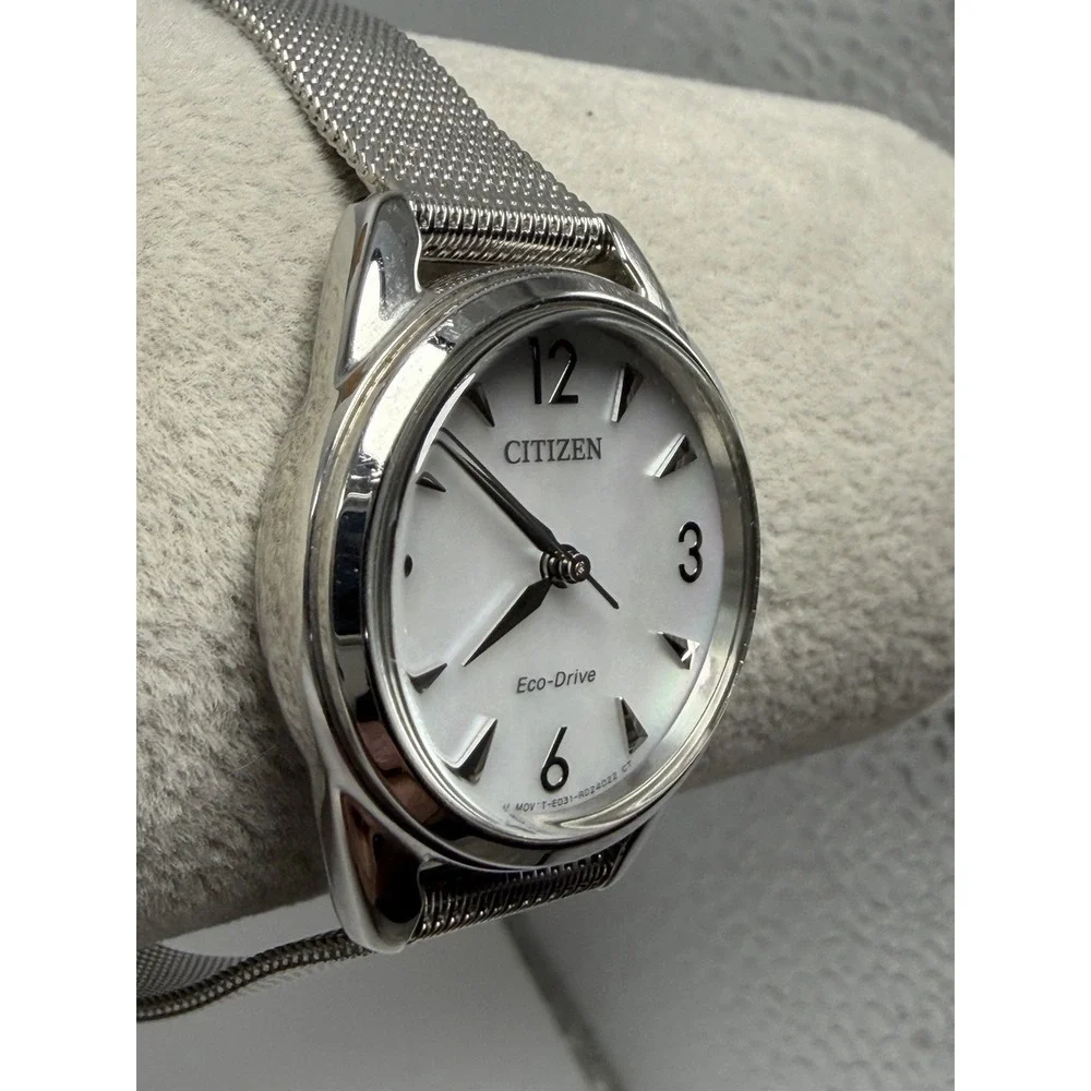 Citizen Eco-Drive E031-R009524 Working Ladies Solar MOP Watch 27MM 7.5